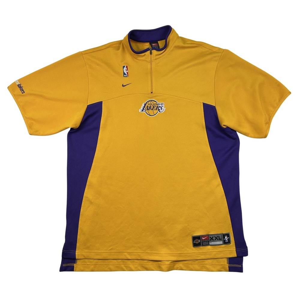 Vintage Nike Team NBA Los Angeles Lakers Shirt Mens 2XL NBA‎ Basketball 1/4 Zip